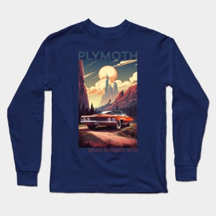 Roaring Resurrection: The 1970 Plymouth Road Runner Revival Long Sleeve T-Shirt